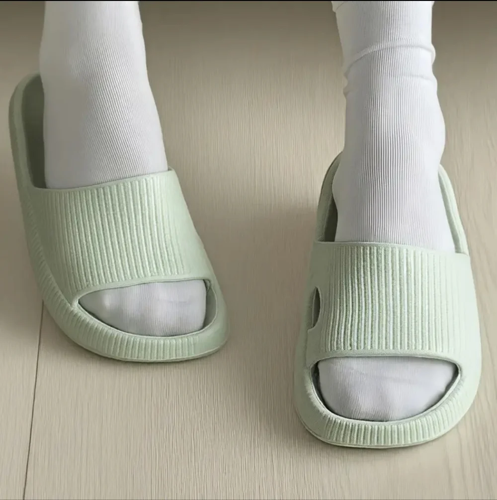 EVA Cloud Slides | Soft Ribbed Shower Slippers | True to Size | Multiple Sizes